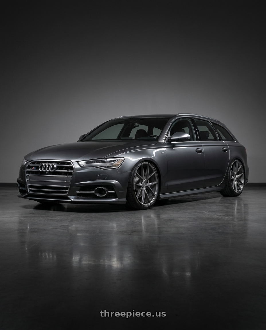 2016 Audi S6 C7 with Niche 1PC M116 MISANO 5X112 20X10.5 +27 MATTE GUN METAL wheels