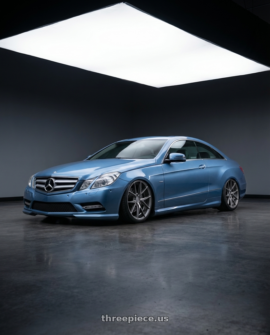 2014 Mercedes-Benz E-Class Coupe C207 with Niche 1PC M116 MISANO 5X112 20X9 +38 MATTE GUN METAL wheels