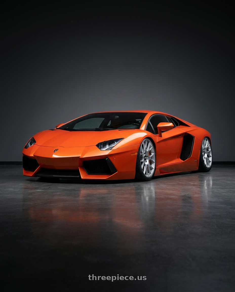 2012 Lamborghini Aventador LP700-4 with BBS CH-R 5x120 20x10.5 +24 Brilliant Silver Polished Rim Protector wheels