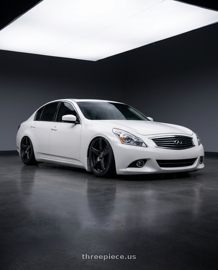 2014 Infiniti G37 Coupe with Forgestar CF5 5x114.3 19x10 +42 Satin Black wheels