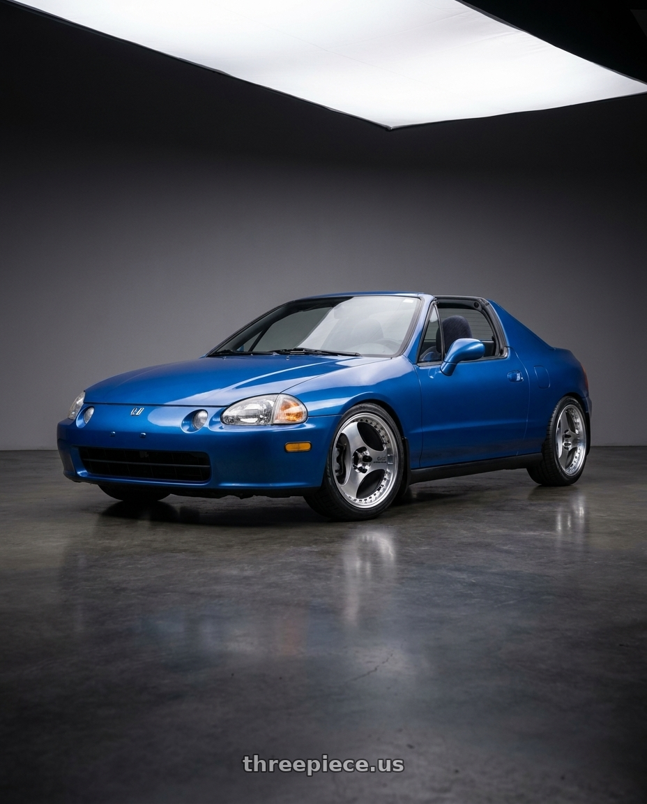 1994 honda del sol with Advan Racing ONI2 PROGRESSIVE 5x114.3 20x9.0 +30 MACHINING & DIAMOND CUT wheels