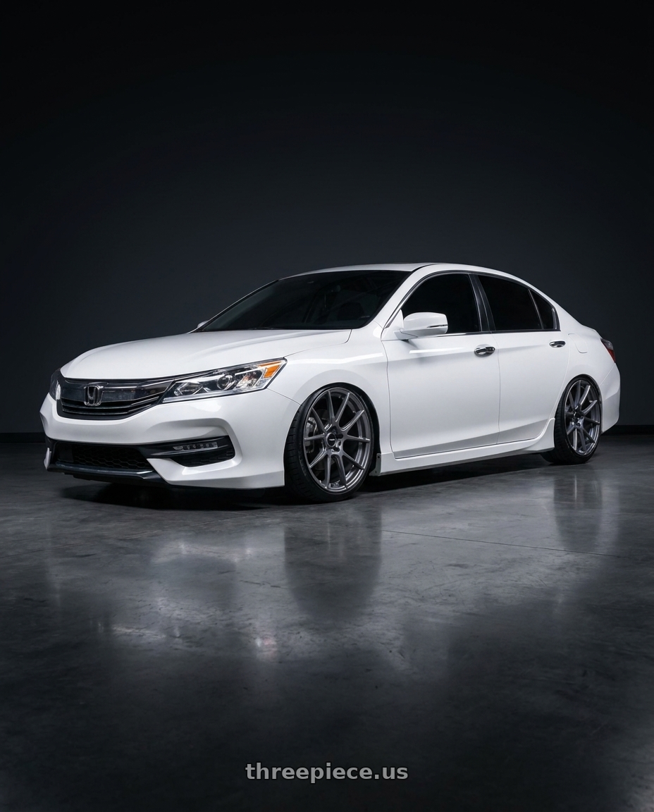 2016 Honda accord  with Enkei TS-V 5x114.3 18x9.5+38 Storm Grey wheels