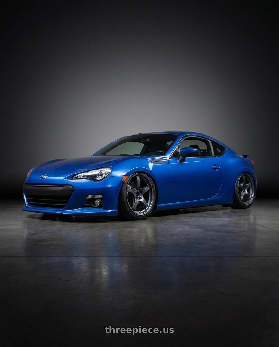 2017 Subaru BRZ with Gram Lights 57CR 5x100 18x9.5+38 Gunblue II wheels
