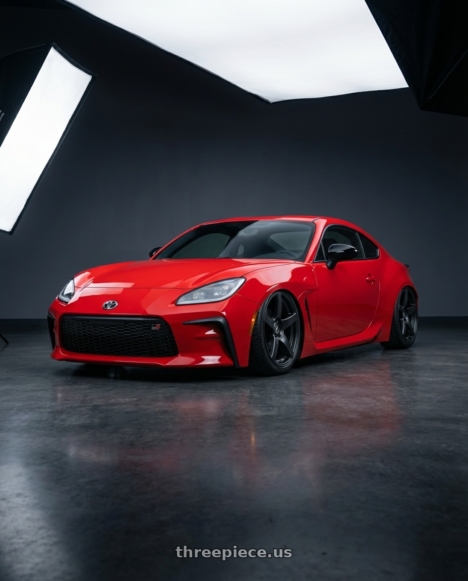 2024 Toyota GR86 with Forgestar CF5 5x114.3 18x9 +35 Satin Black wheels