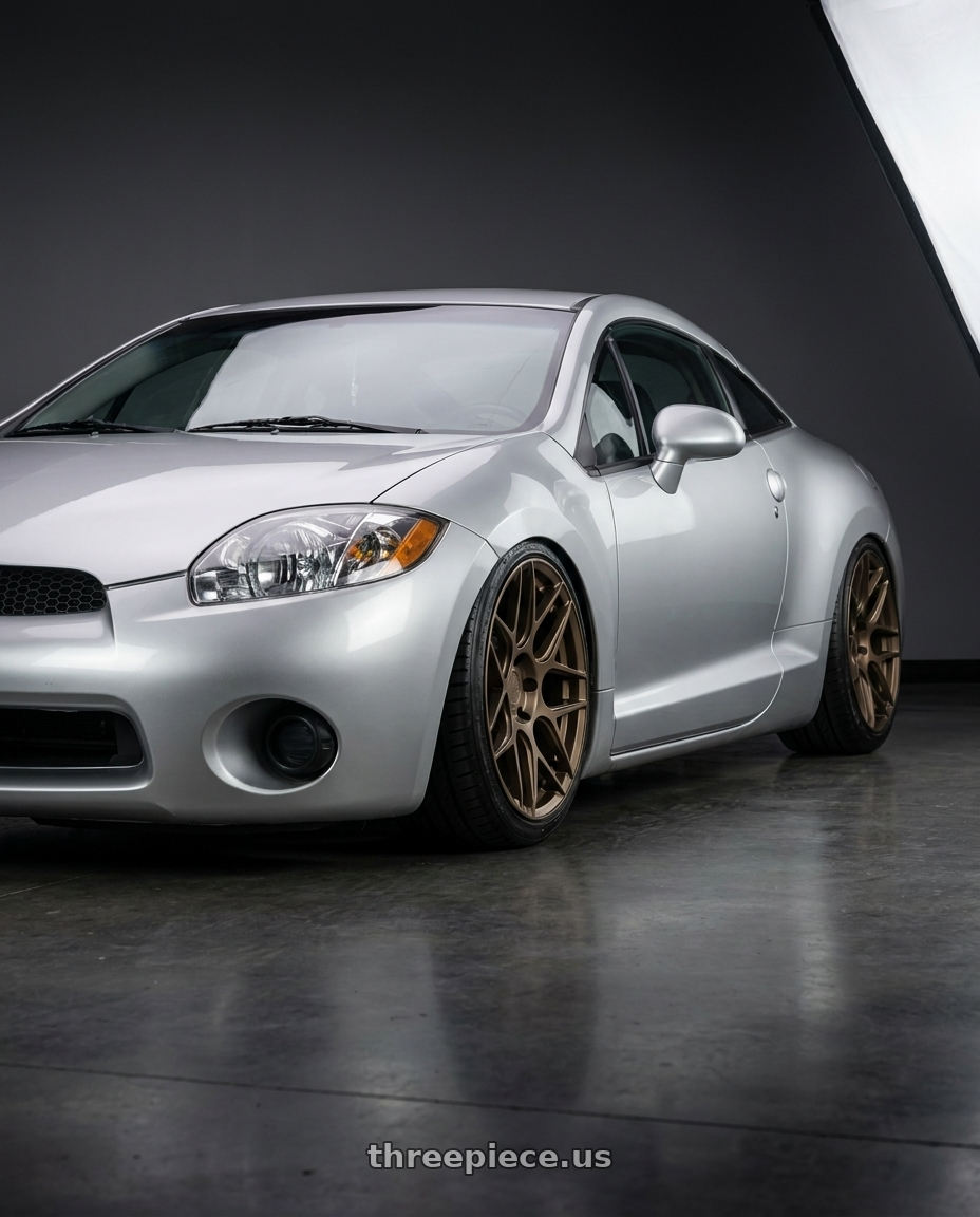 2010 Mitsubishi Eclipse with Aodhan AFF2 5x114.3 19x9.5+35 Matte Bronze wheels
