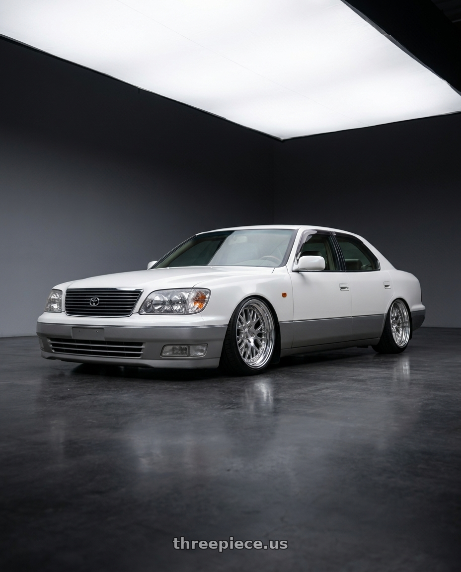 1999 Toyota Celsior  with CCW CZ05 5x114.3 19x8 +45 Polished wheels