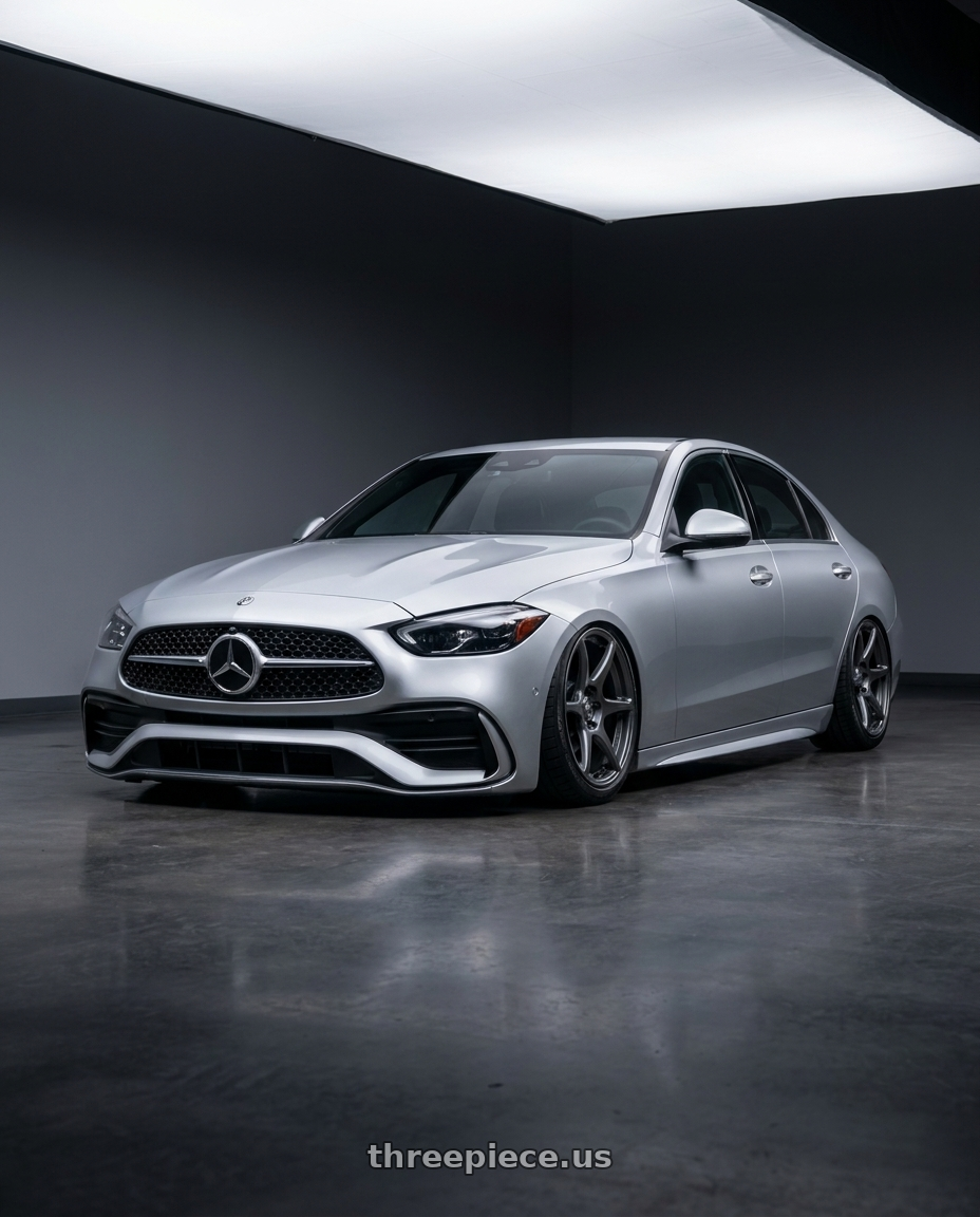 2022 Mercedes-Benz C-Class W206 with Kansei K11G Tandem 5X112 19x9.5 22 Gunmetal wheels