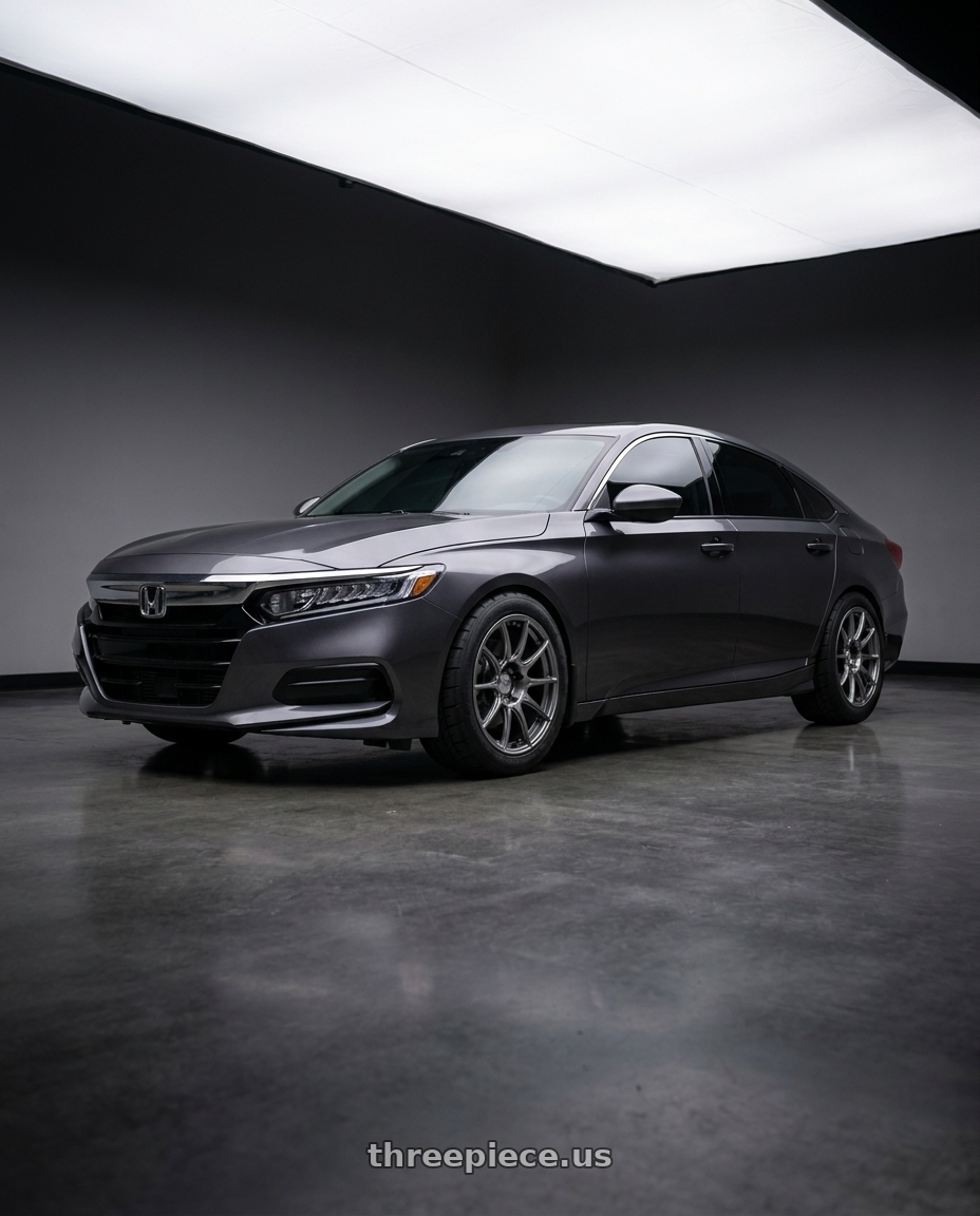 2019 honda accord lx with Ssr Gtx01 5x114.3 18x8.5+44  DARK SILVER wheels