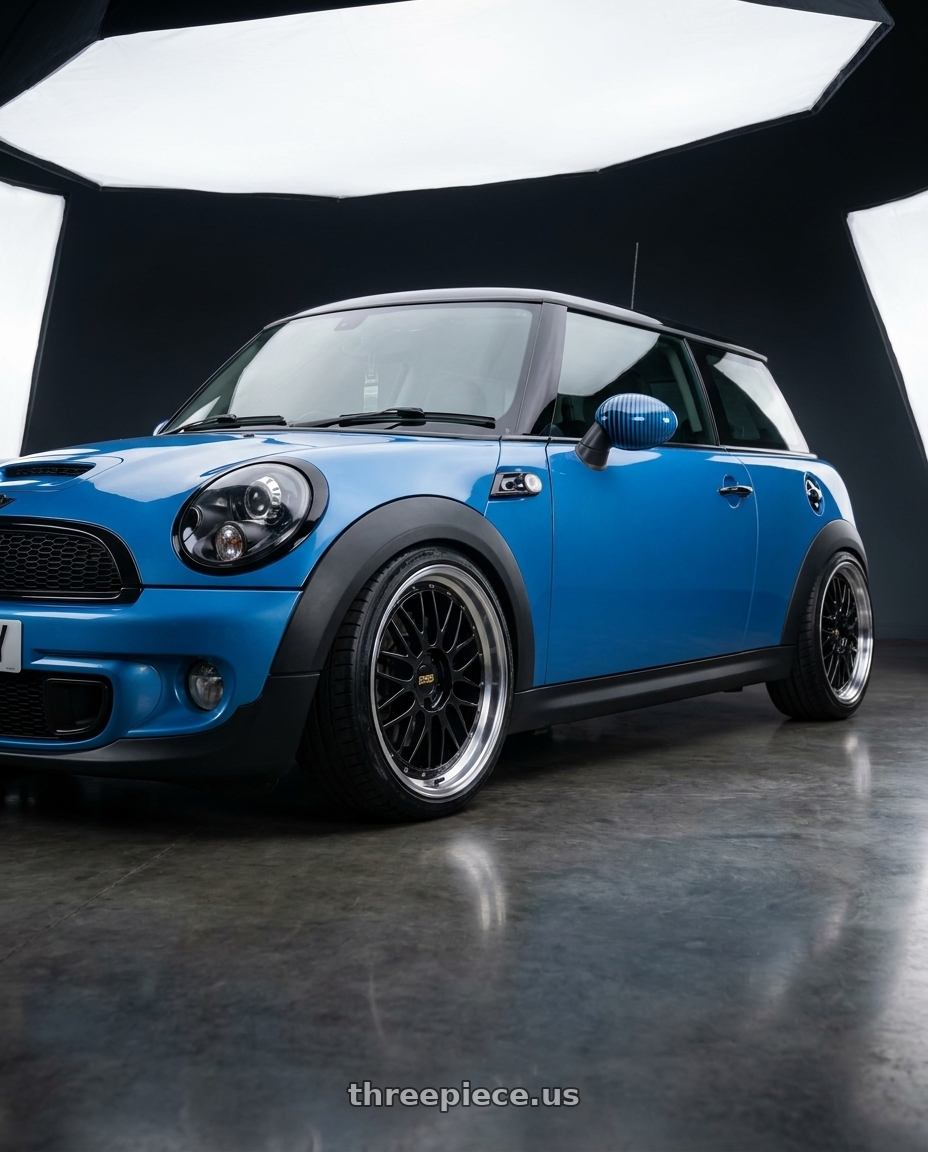 2012 mini cooper with BBS LM 5x114.3 18x9.0+42 Diamond Black wheels