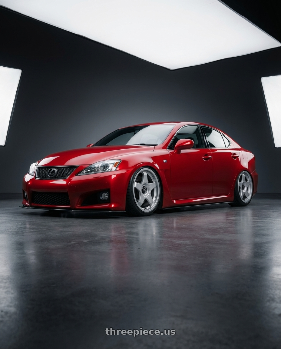 2012 Lexus IS-F with fifteen52 CHICANE 5x114.3 / 5x120 19x8.5 +35 SPEED SILVER (GLOSS SILVER) wheels