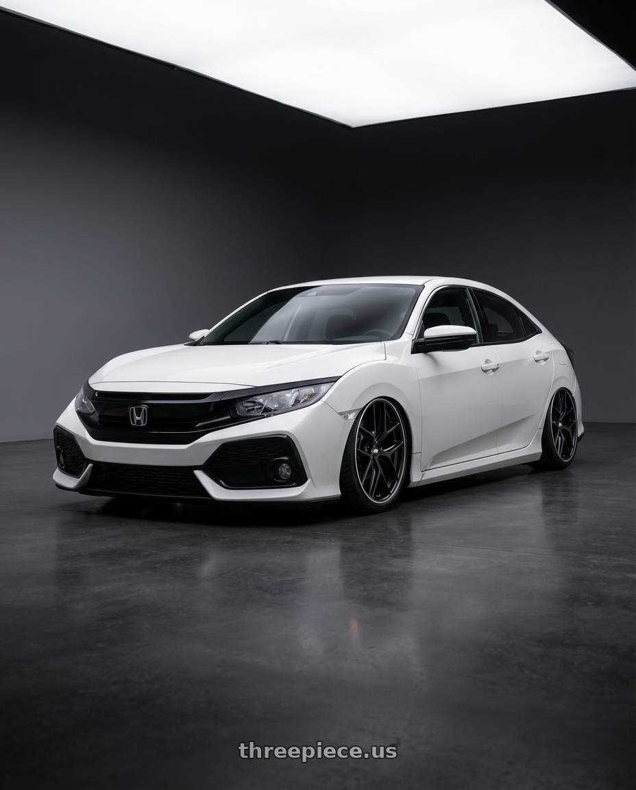 2024 Honda Civic with BBS CC-R 5x114.3 19x8.5+30 Satin Black wheels