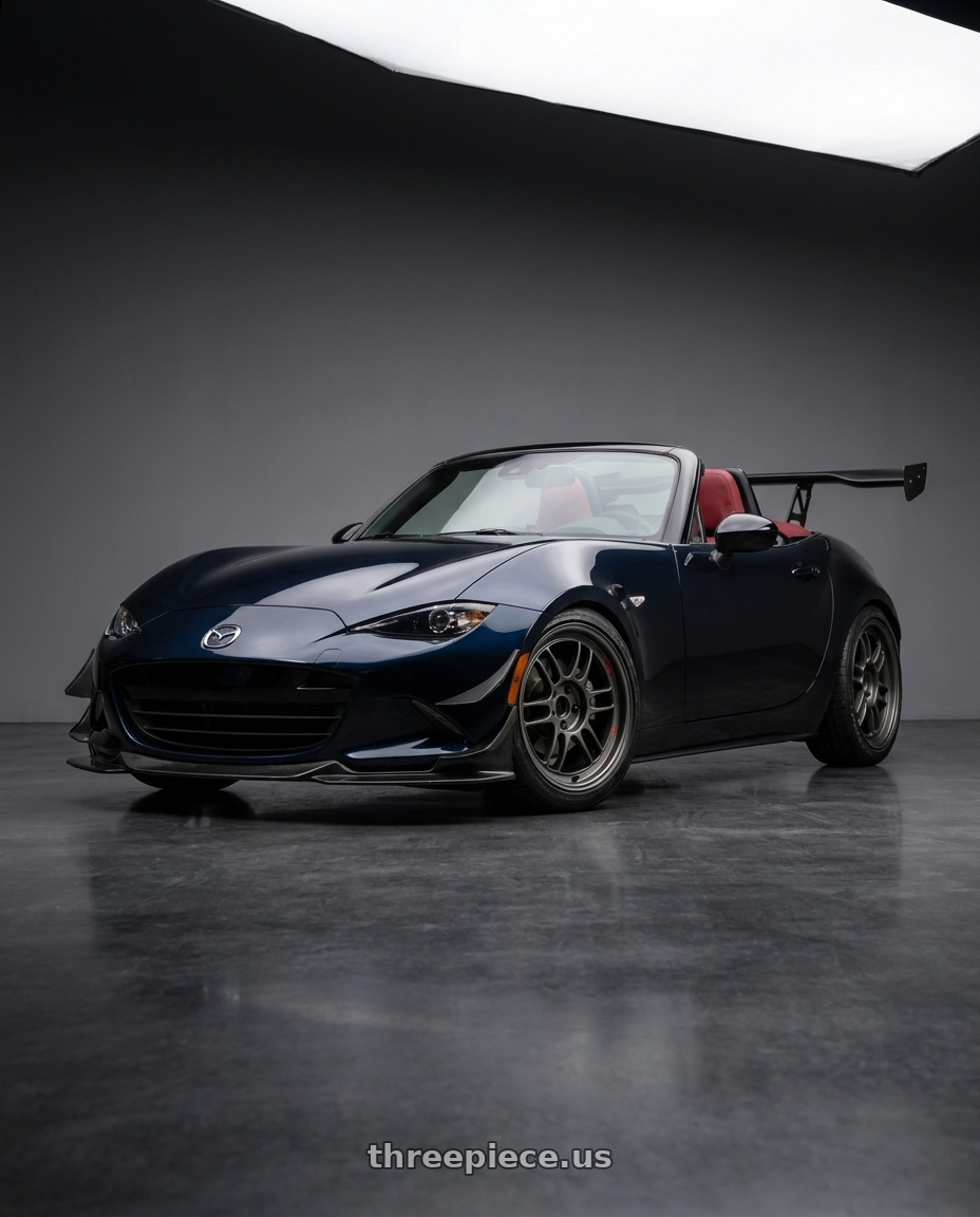 2021 Mazda Mx5  with Enkei RPF1RS 5x114.3 18x9.5+12 Matte Gunmetal wheels
