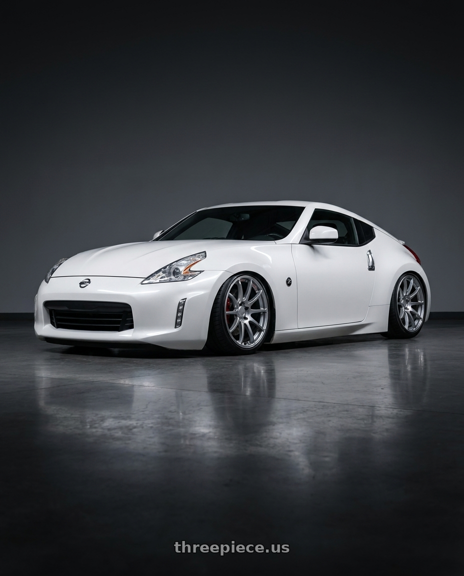 2019 Nissan 370Z with Ssr Gtv02 5x114.3 19x8.5+38  GLARE SILVER wheels