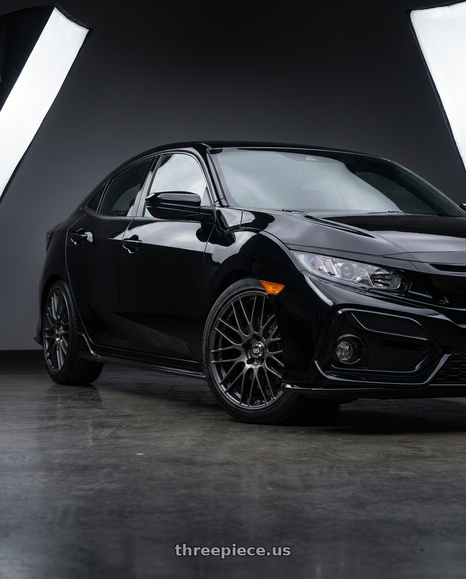 2021 Honda Civic Type R with Enkei EKM3 442 5x120 18x8+42 Gun Metal wheels