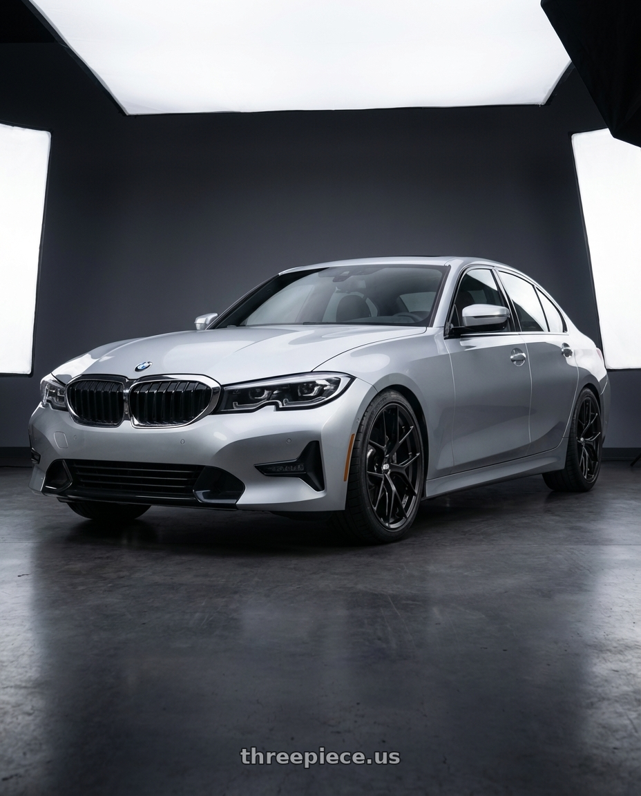 2023 BMW 3 Series G20 with BBS FI-R Evo 5x112 19x9.5+15 Satin Black wheels