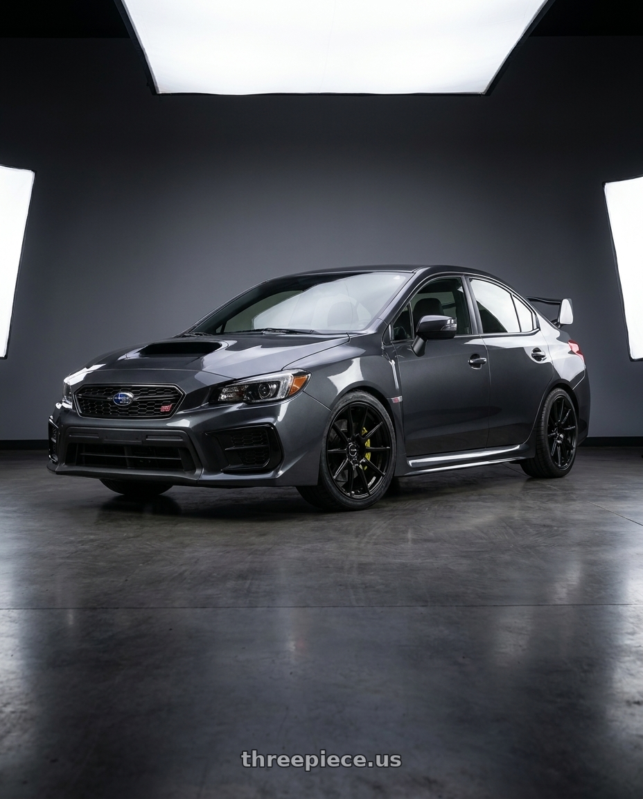 2021 Subaru WRX with Enkei TS10 5x114.3 18x8.5+50 Black wheels