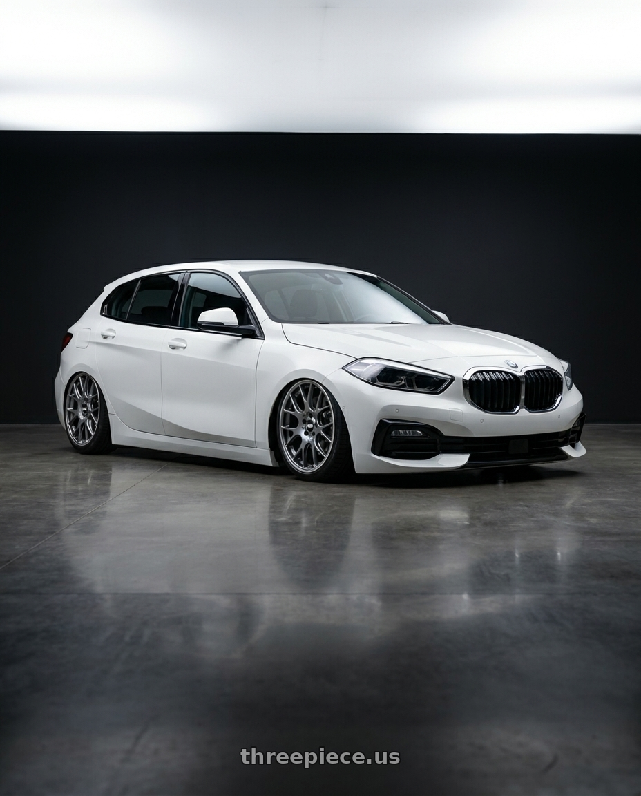 2021 Bmw f40 with BBS CH-R 5x112 19x8.5 +32 Satin Titanium Polished Rim Protector wheels