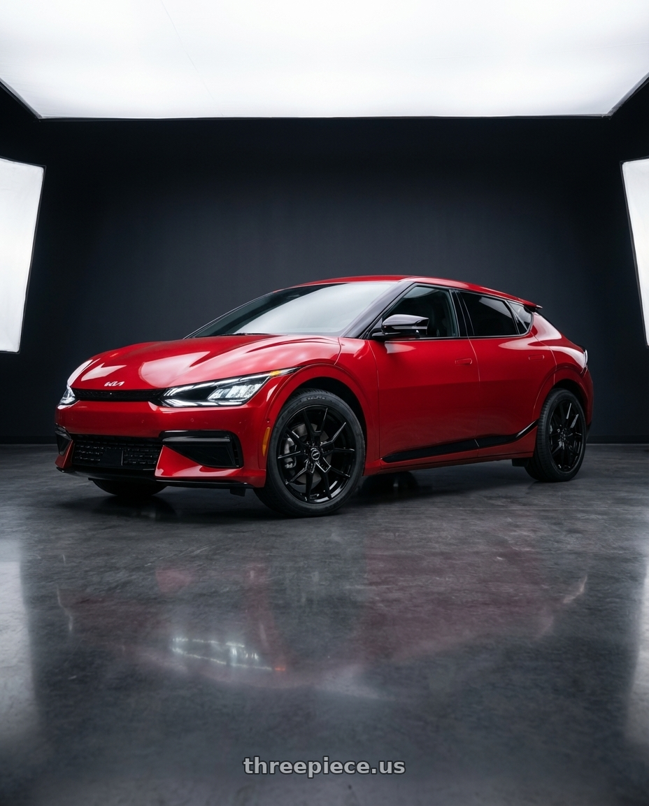 2024 kia ev6 with Platinum 462BK Matrix 5x114.3 20x8.5 +40 Gloss Black with Clear-Coat wheels