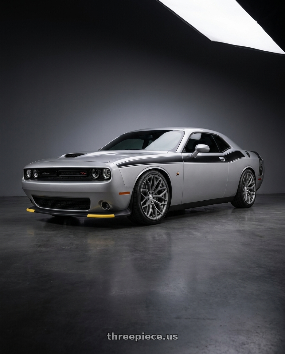 2023 dodge challenger r/t scat pack with Asanti Black ABL-39 MOGUL 5X115 20X9.5 +15 TWO TONED BATTLESHIP GRAY wheels