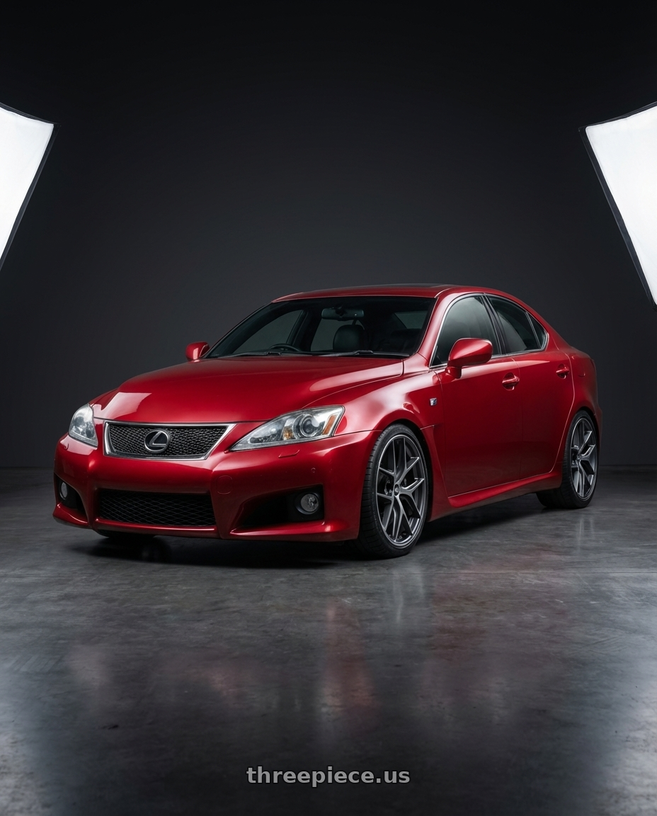 2012 Lexus IS-F with BBS CC-R 5x114.3 19x8.5+30 Graphite w/ Diamond Cut Face wheels