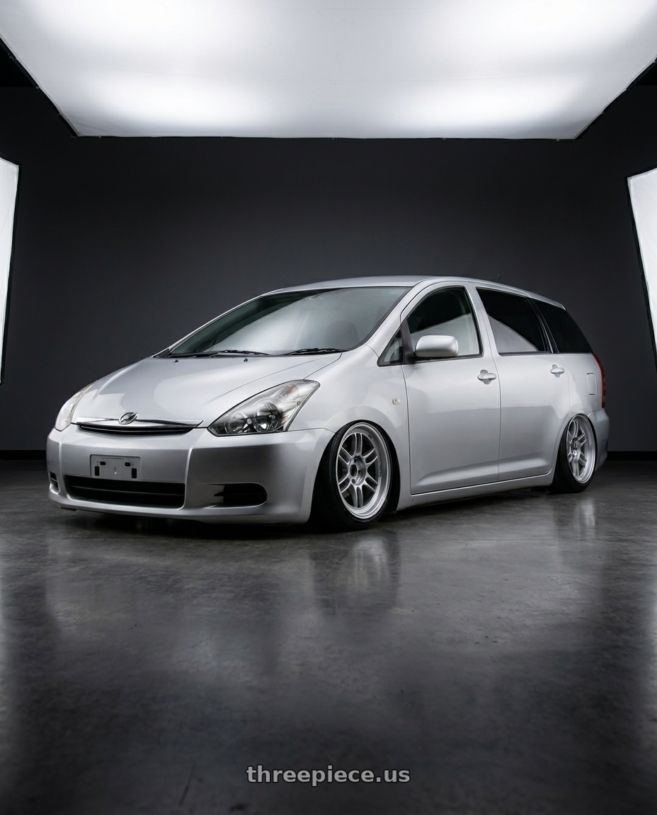2005 Toyota wish 20g with Enkei RPF1 4x100 15x7+41 Silver wheels