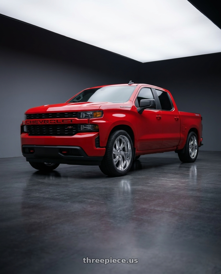 2020 chevy silverado  with Dropstars 658SL 6X135 22x11 +40 - wheels