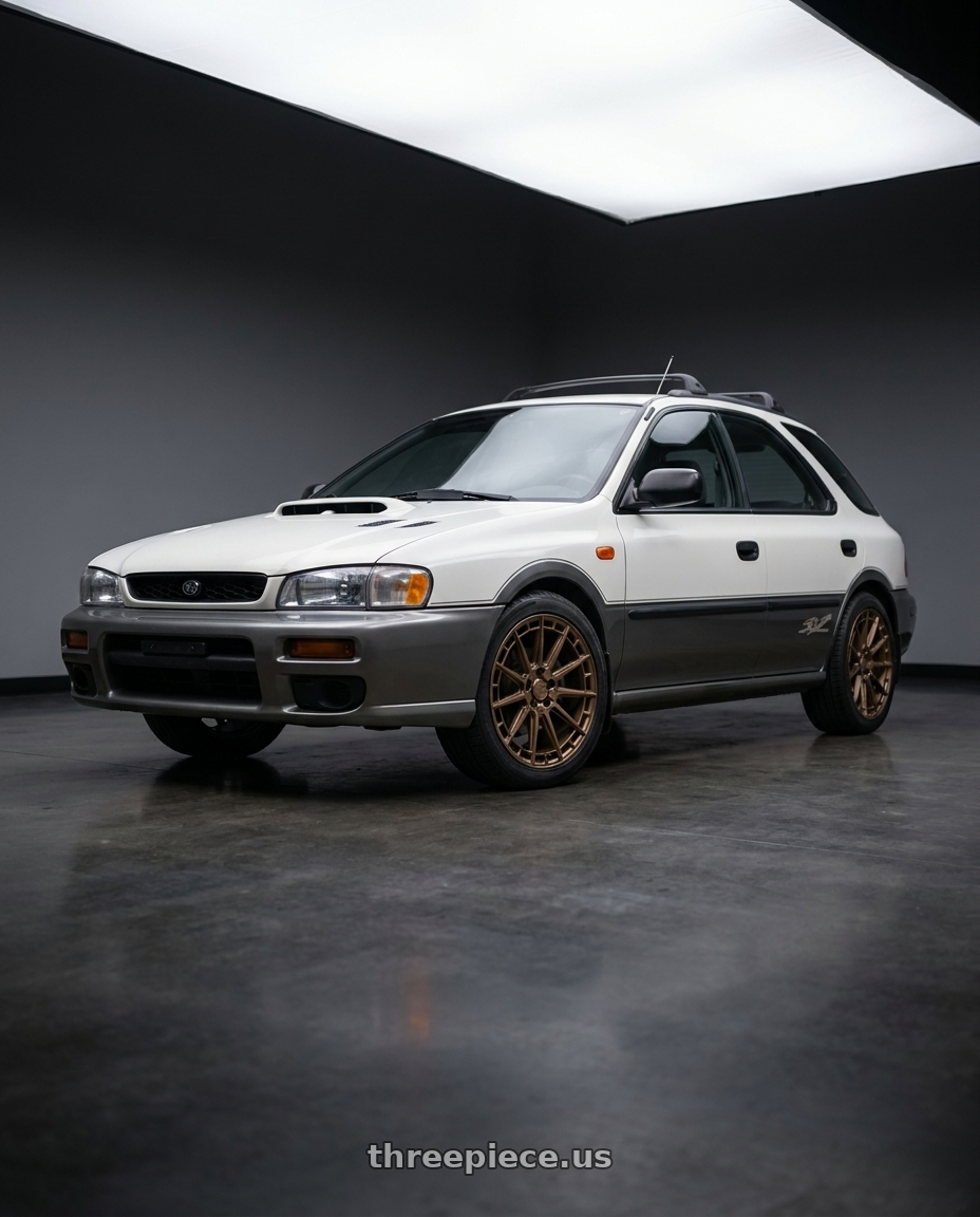 1997 subaru impreza outback sport with KATANA RACING KR11 5x100 17x7.5 +40 Matte Bronze wheels