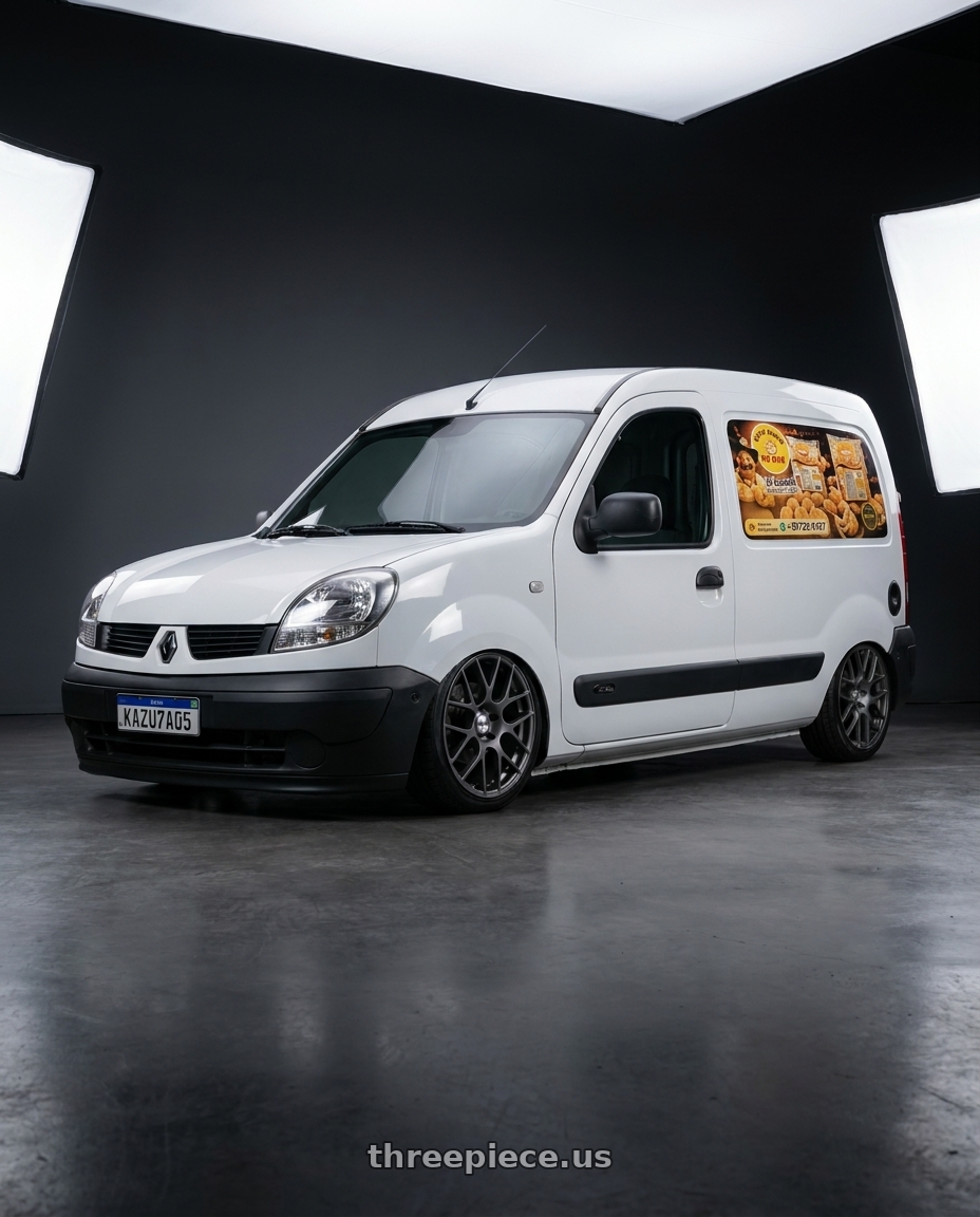 O Renault Kangoo Express 2003 (furgão) sem janelas laterais e sem porta lateral corrediça - adesivada with TSW NURBURGRING 5X114.3 17X7.5 +45 MATTE GUNMETAL wheels