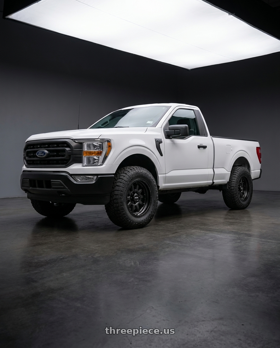 2023 Ford F150 Regular Cab with WELD Off-Road Stealth 6x135 20x12 -44 Satin Black wheels