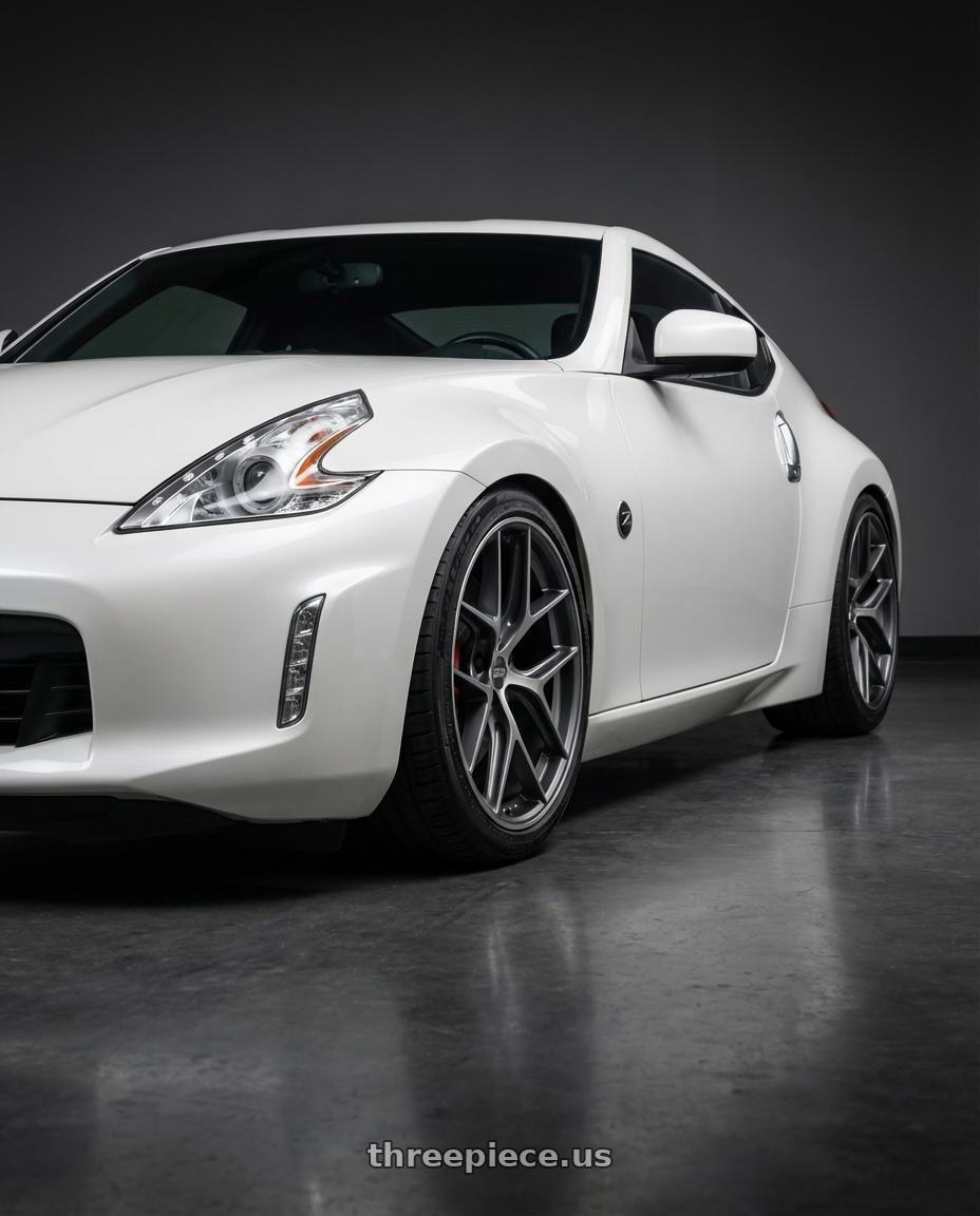 2019 Nissan 370Z with BBS CC-R 5x114.3 19x8.5+30 Graphite w/ Diamond Cut Face wheels