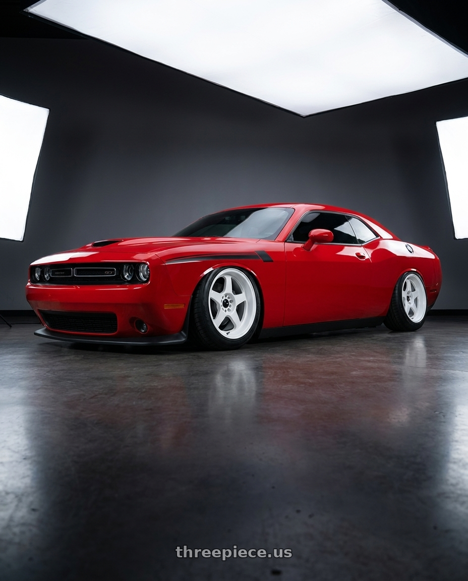 2021 Dodge Challenger GT AWD with Vors SP1 5x115 17x8  +35 All White wheels