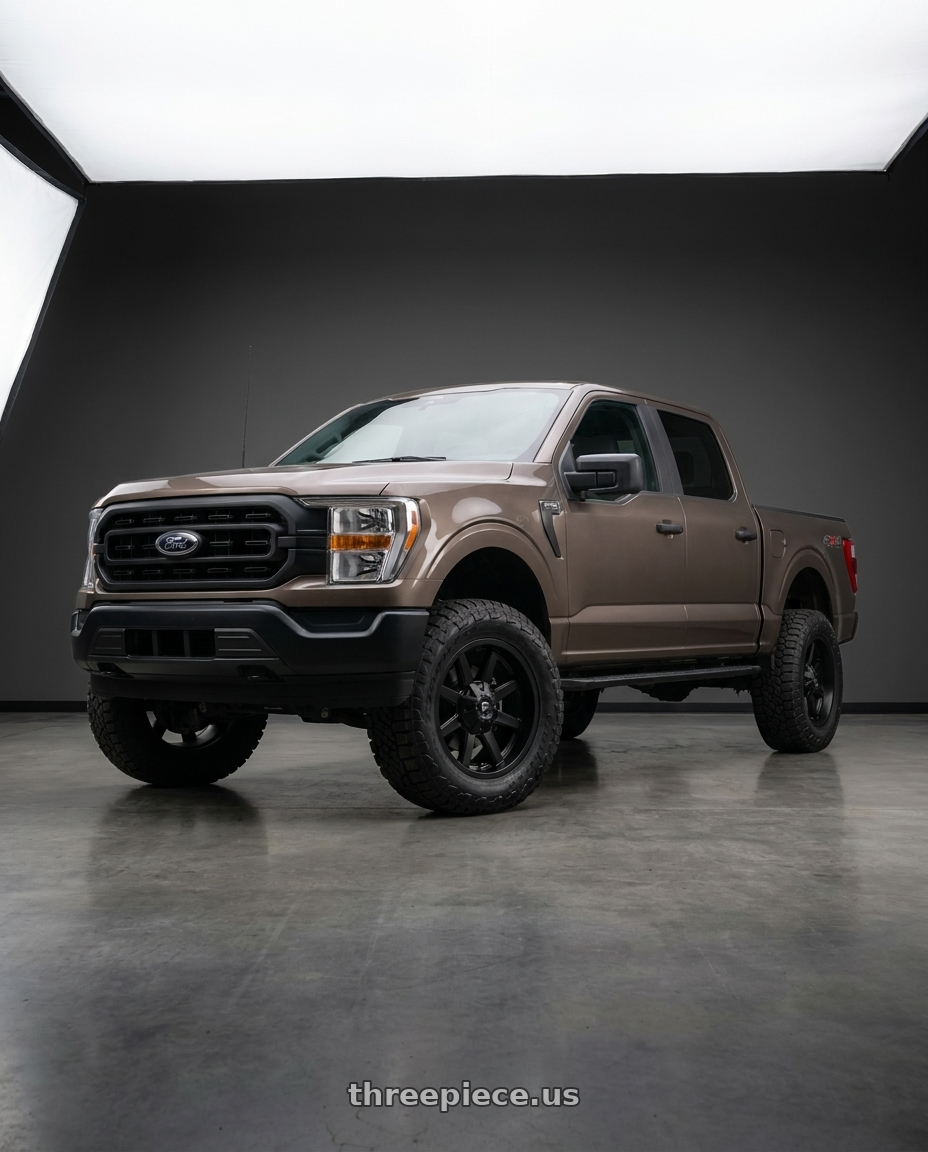 2019 Ford F-150 with Fuel 1PC D436 MAVERICK 6X135/6X139.7 20X9 +1 SATIN BLACK wheels