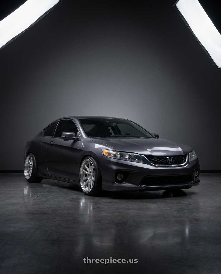 2013 honda accord ex-l with ESR Wheels CS SERIES CS15 5x100 18x10.5 +22 Hyper Silver wheels