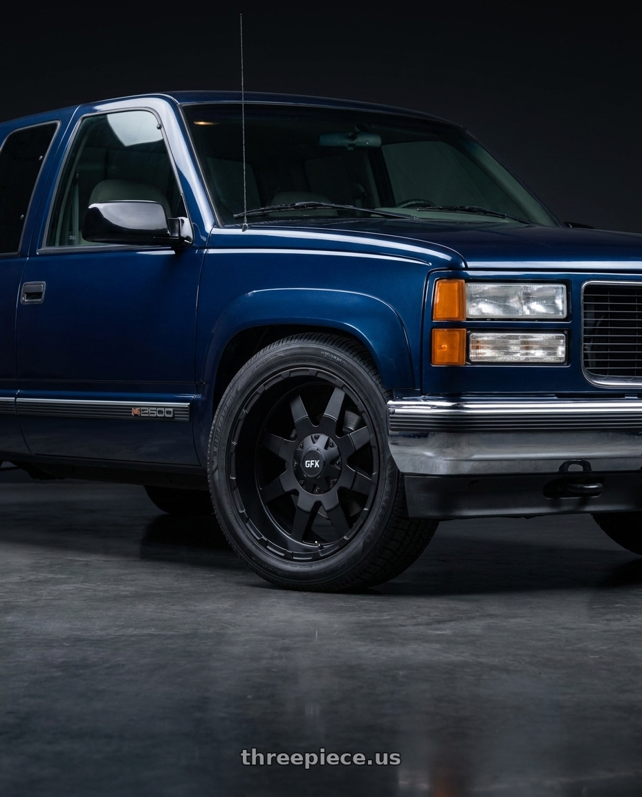 1994 GMC K2500 with G-FX TR-12 8x165.1 17x9+12 Matte Black wheels