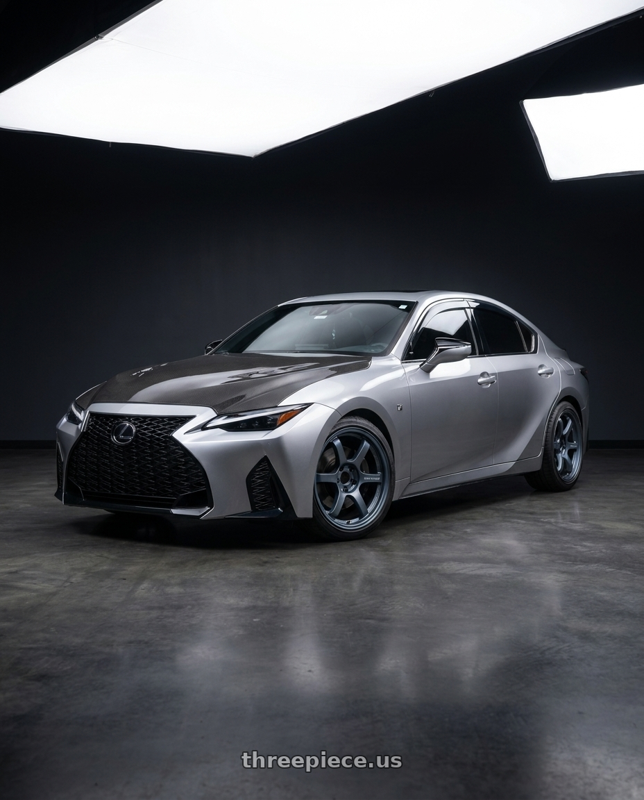 2023 Lexus is350 with Gram Lights 57DR 5x114.3 19x8.5+35 Gunblue II wheels