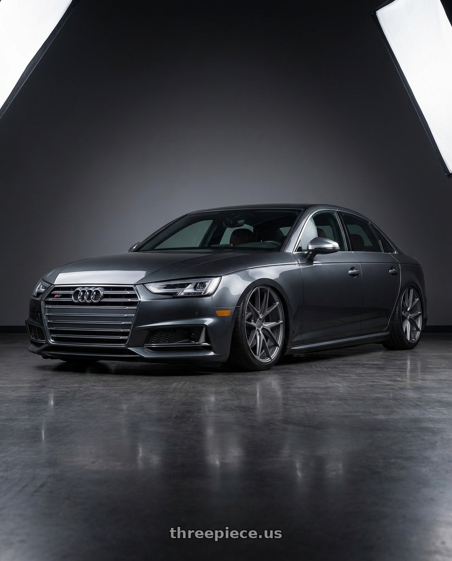 2023 Audi S4 B9 with Niche 1PC M116 MISANO 5X112 20X9 +38 MATTE GUN METAL wheels