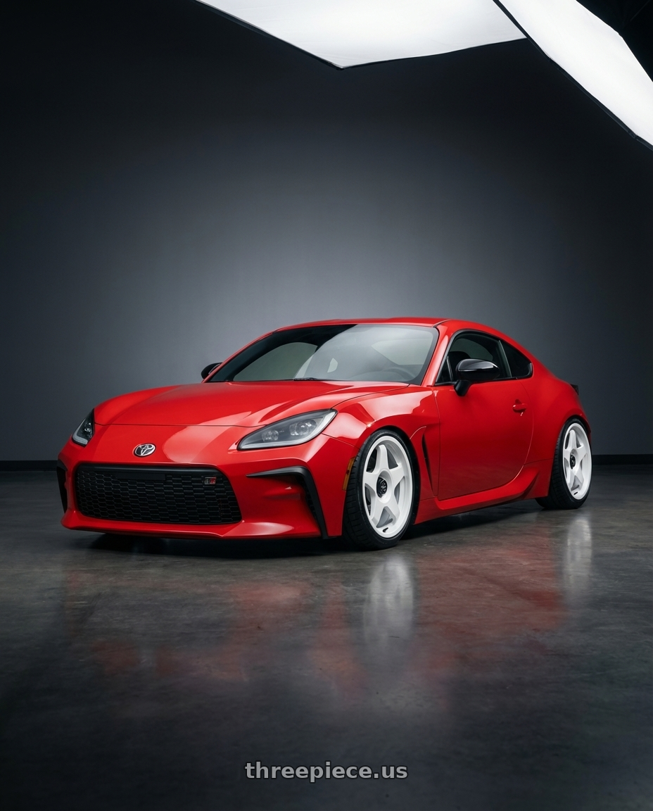 2024 Toyota GR86 with fifteen52 CHICANE 5x114.3 / 5x100 18x8.5 +35 RALLY WHITE (GLOSS WHITE) wheels