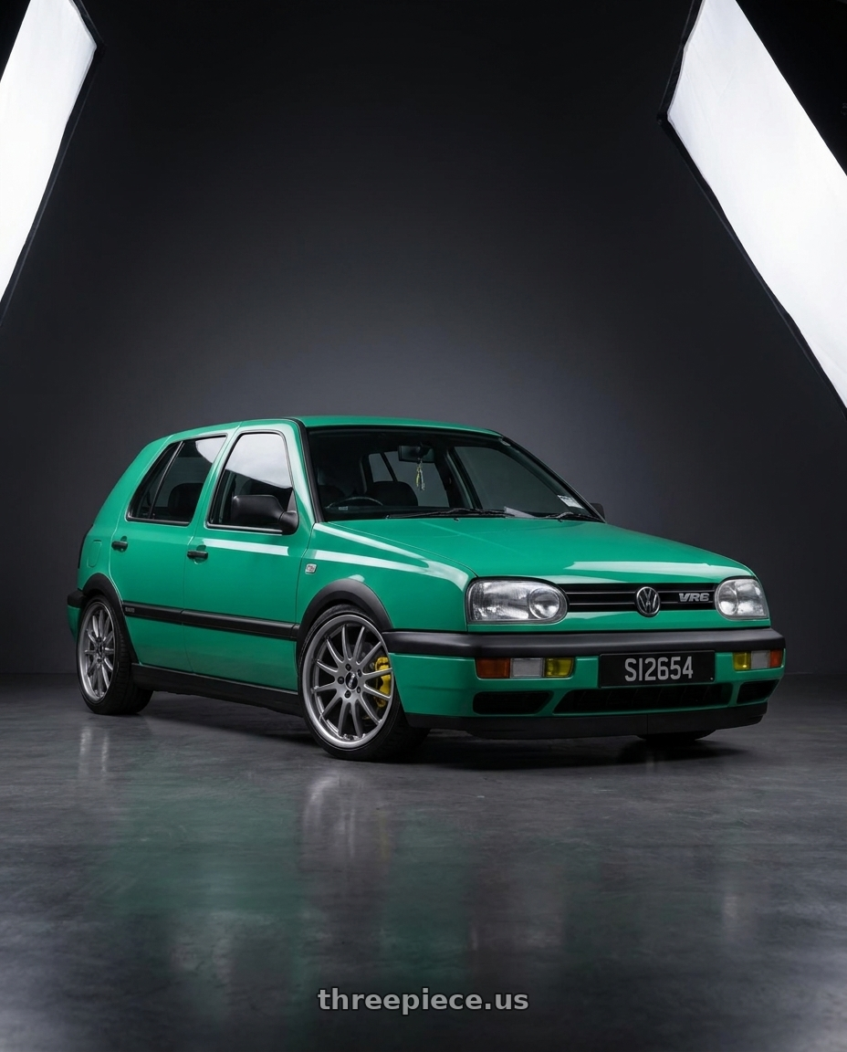 Volkswagen golf 3 vr6 1993 with SSR Professor MS3R 5x100 17X7 37 SL Disk Titan Silver wheels