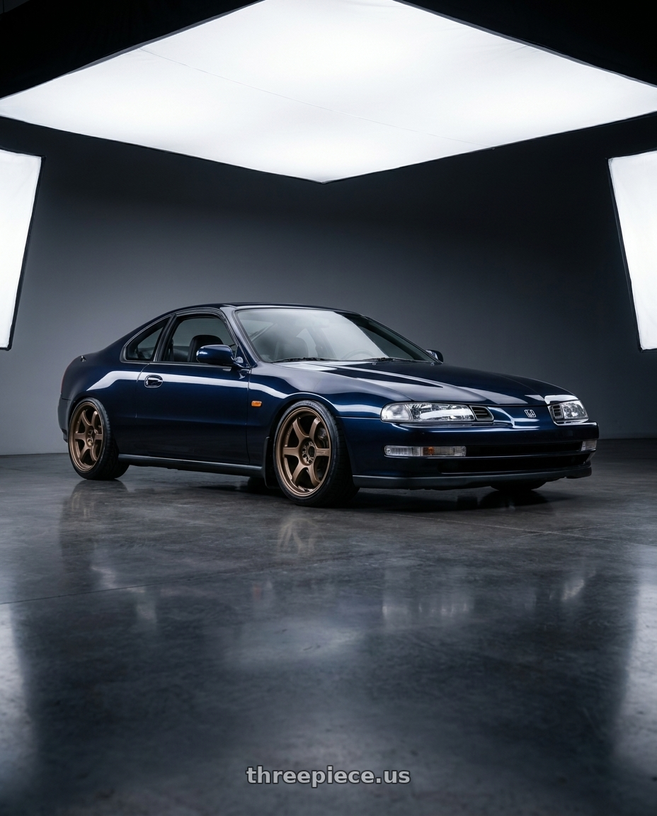 1995 Honda Prelude with Gram Lights 57DR 5x114.3 17x9 +22 BRONZE 2 wheels
