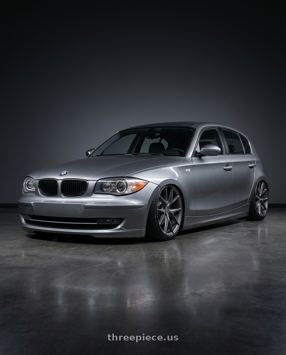 2012 BMW 1 Series E82 with Niche 1PC M116 MISANO 5X120 19X9.5 +35 MATTE GUN METAL wheels