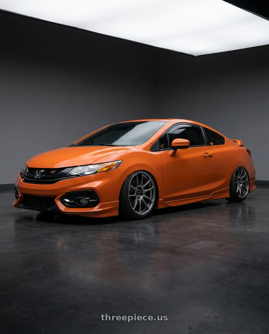 2015 civic si with Vors TR4 5x108 17x9  +30 Hyper Black wheels