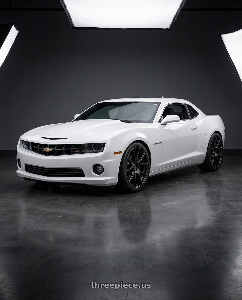 2014 Chevrolet Camaro 5th Gen with Forgestar CF5V 5x120 20x9 +38 Satin Black wheels