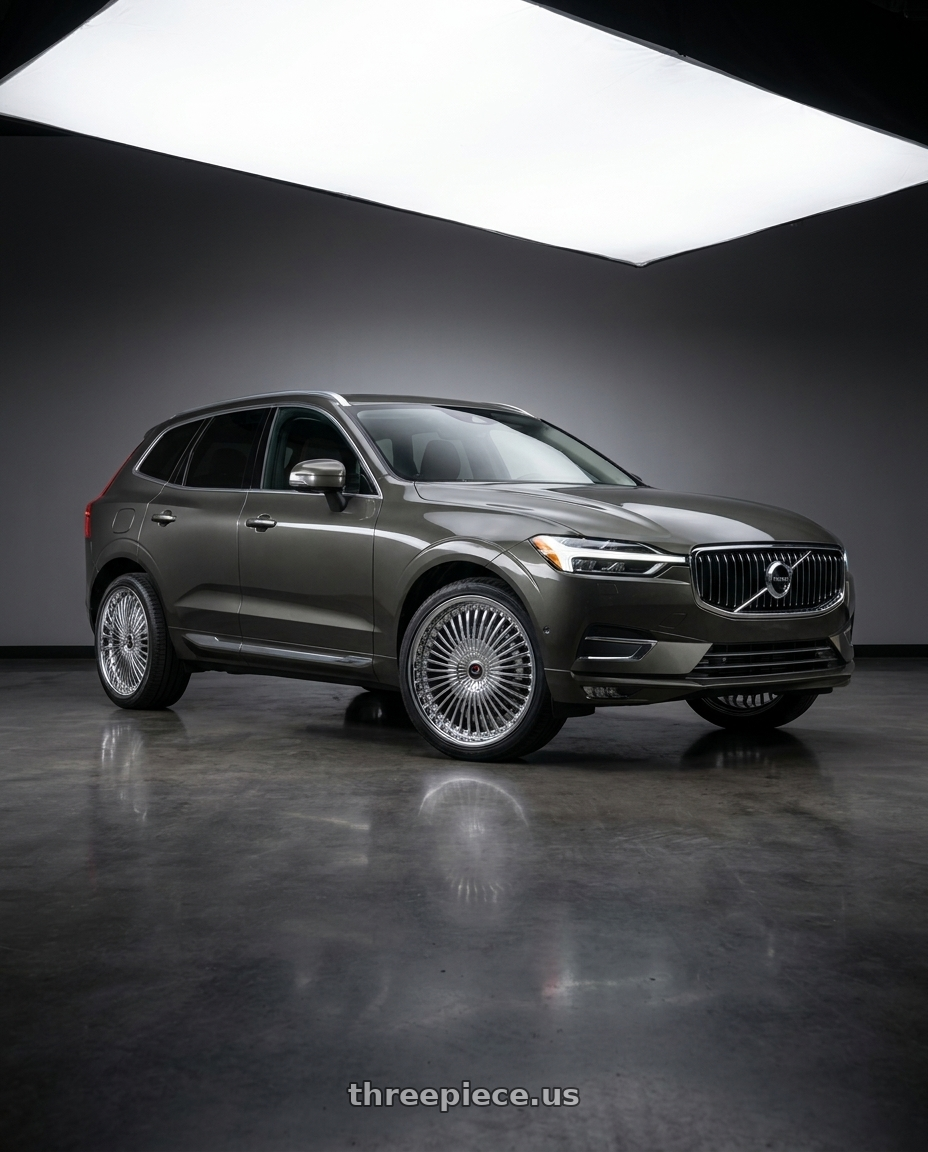 2022 volvo XC60 Inscription with Cavallo CLV-41 5x108/5x114.3 20x8.5 +35 Nano Chrome wheels