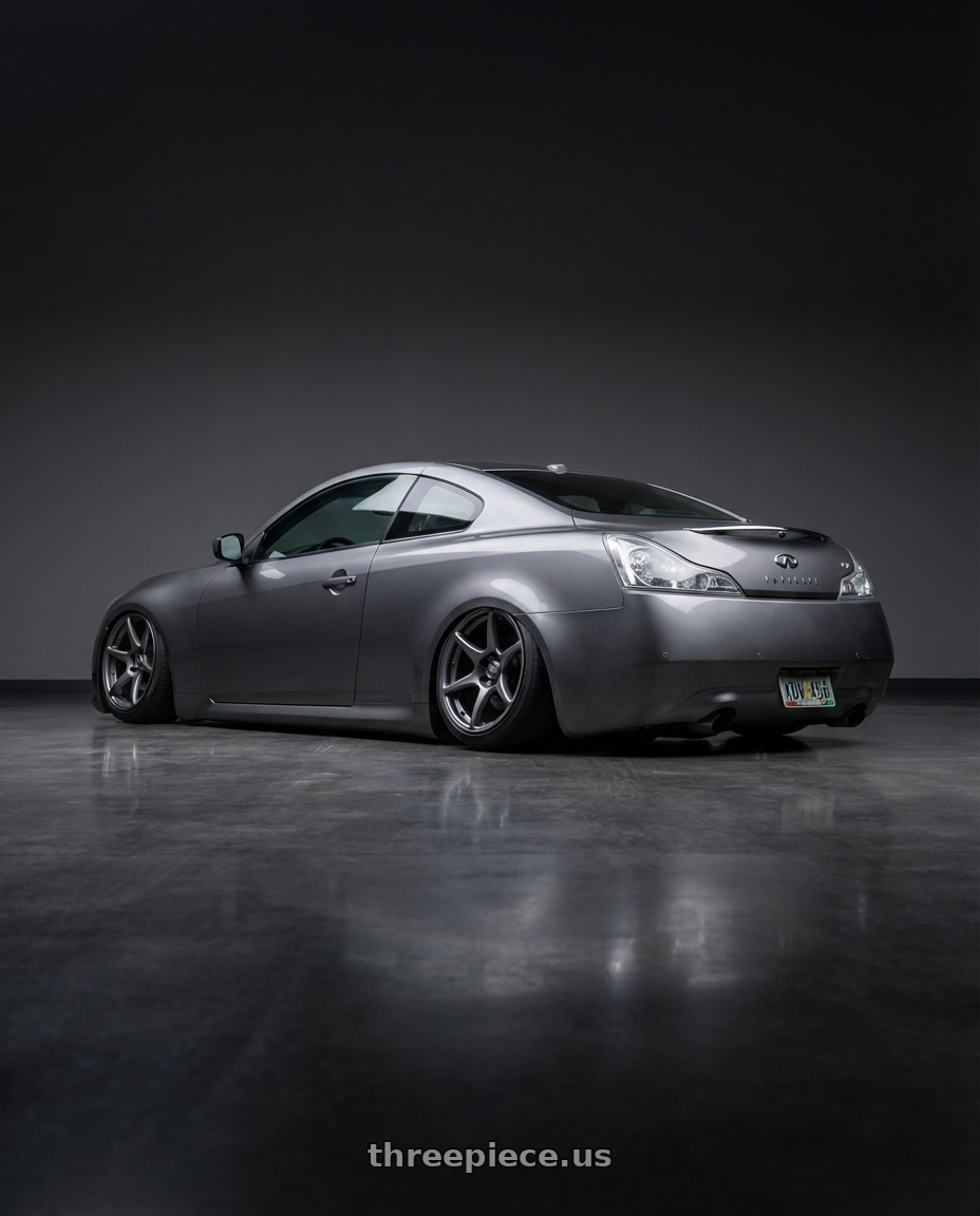 2011 Infiniti g37 with Kansei K11G Tandem 5x114.3 19x10.5 12 Gunmetal wheels