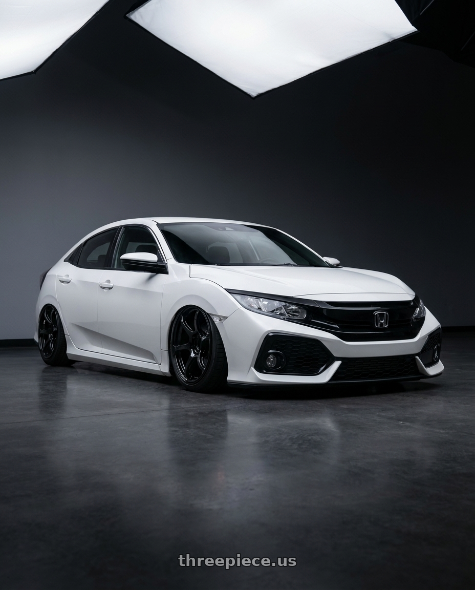 2019 Honda Civic with Advan RGIII 5x114.3 19x9.0+35 Gloss Black wheels