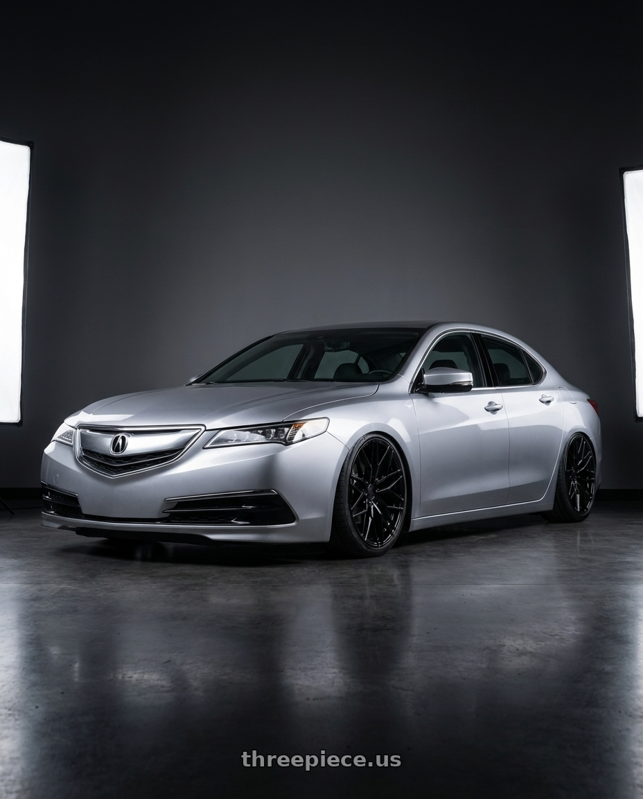 2019 Acura TLX with Avant Garde Wheels M520R 5X114.3 20x11 +50 Gloss Black wheels