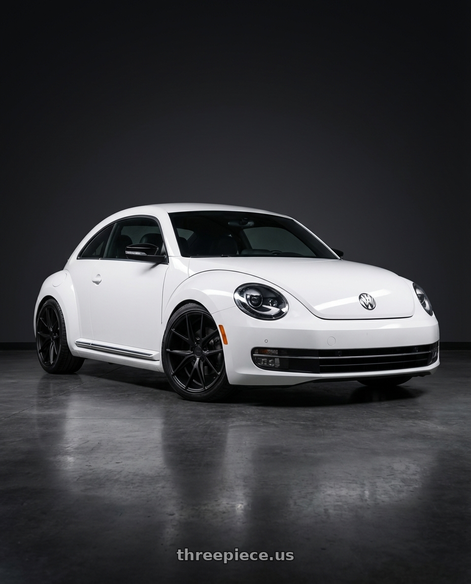 2016 Volkswagen Beetle Turbo with Niche 1PC M117 MISANO 5X112 18X8 +42 MATTE BLACK wheels
