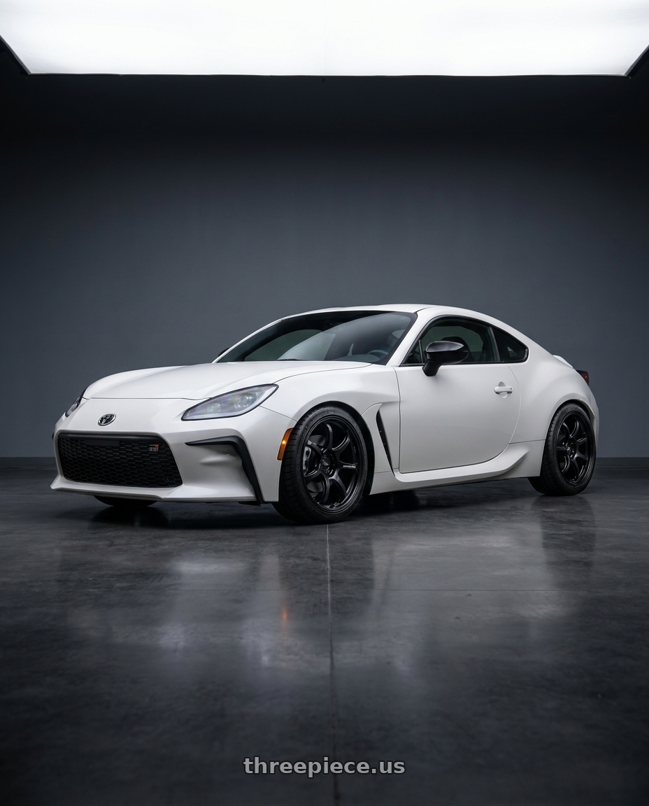 2026 Toyota gr86 with Advan Racing RG-D2 5x100 18x8.5 +45 SEMI GLOSS BLACK wheels