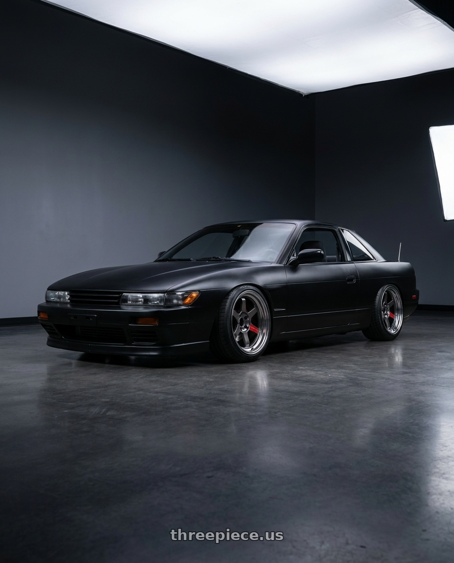 1992 Nissan 240sx with Volk Racing TE37V 5x114.3 17x9.5+15 Gunmetal wheels