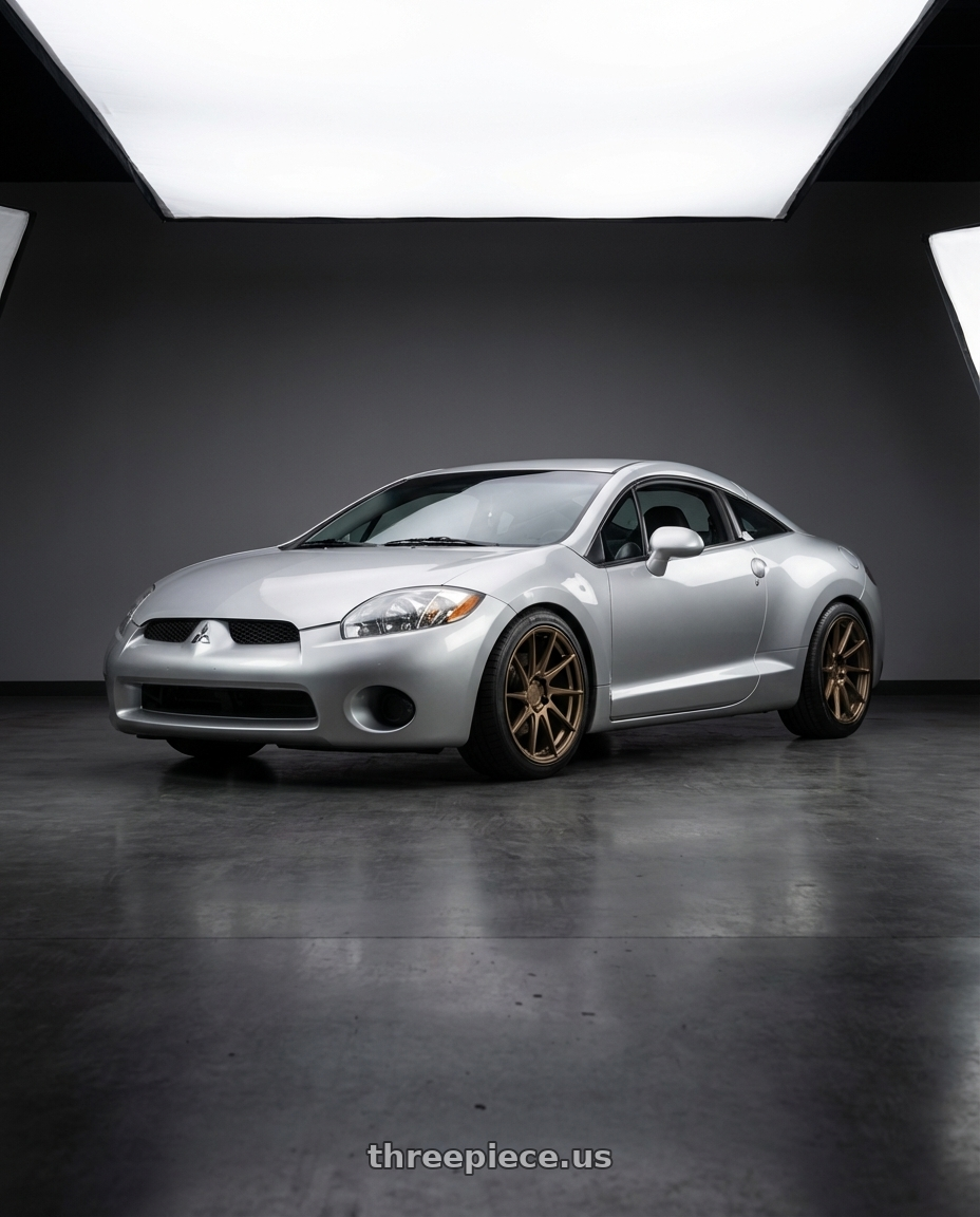 2010 Mitsubishi Eclipse with Aodhan AH09 5x114.3 18x9.5 +35 Matte Black wheels